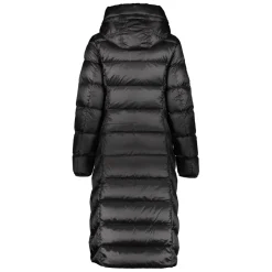 Parajumpers Frakker*Lang vatteret jakke med hætte Sort