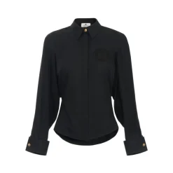 Elisabetta Franchi Bluser & Skjorter*Langærmet poplin skjorte Sort