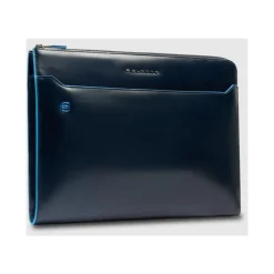 Piquadro Laptop Tasker*Laptop Sleeve 13.3 med Stow-Away Håndtag Blå
