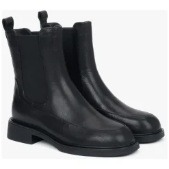 Estro Chelsea Boots*Læder Chelsea Støvle Sort