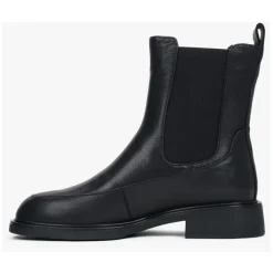 Estro Chelsea Boots*Læder Chelsea Støvle Sort