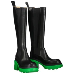 Bottega Veneta Chelsea Boots*Læder Chelsea Støvler med Profilsål Sort