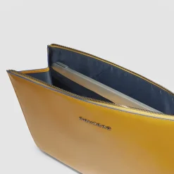 Piquadro Laptop Tasker*Læder iPad Pro 12.9 Clutch Gul