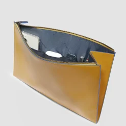Piquadro Laptop Tasker*Læder iPad Pro 12.9 Clutch Gul