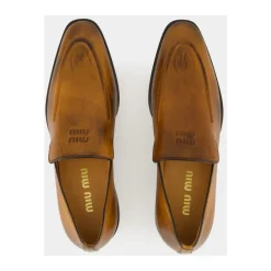 Miu Miu Loafers*Læder Loafers Brun