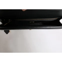 Dolce & Gabbana Laptop Tasker*Læder Logo Plade Dokumentmappe Taske Sort