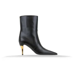 Gucci Støvler*Læder Lynlås Ankelstøvler Sort