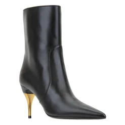 Gucci Støvler*Læder Lynlås Ankelstøvler Sort