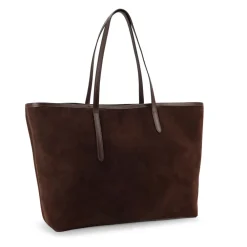 ATP Atelier Indkøbstasker*Læder lynlås taske lavet i Italien Brun