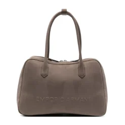 Emporio Armani Håndtasker*Læder skuldertaske Grå