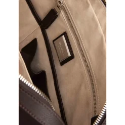 Santoni Laptop Tasker*Læder Skuldertaske Hammered Brun