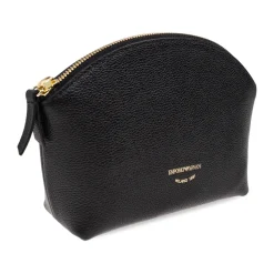 Emporio Armani Toilettasker*Læder Toilet Taske Sort