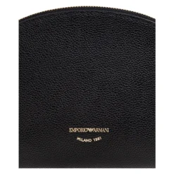 Emporio Armani Toilettasker*Læder Toilet Taske Sort