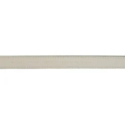 Gucci Bælter*Læderbælte med gul spænde Hvid