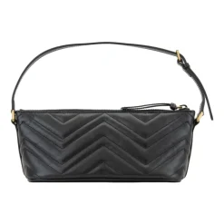 Gucci Håndtasker*Læderhåndtaske med lynlås Sort