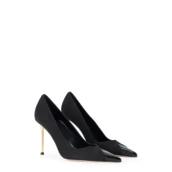 Elisabetta Franchi Pumps|Stiletter*Læderpumps med skulpturel hæl Sort