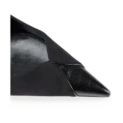 Elisabetta Franchi Pumps|Stiletter*Læderpumps med skulpturel hæl Sort