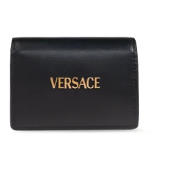 Versace Punge & Kortholder*Læderpung med logo Sort