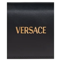 Versace Punge & Kortholder*Læderpung med logo Sort