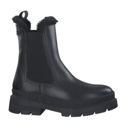 Tamaris Chelsea Boots*Læderstøvlette Sort