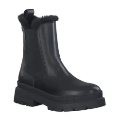 Tamaris Chelsea Boots*Læderstøvlette Sort