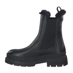 Tamaris Chelsea Boots*Læderstøvlette Sort