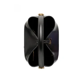 Saint Laurent Skuldertasker*Le 37 Small Leather Bucket Bag Sort