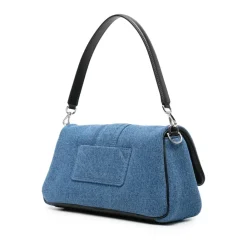 Jacquemus Skuldertasker*Le Bambimou Denim Taske Blå