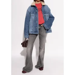 Acne Studios Loafers*Leather Saddle Loafers Rød