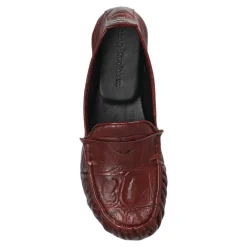 Acne Studios Loafers*Leather Saddle Loafers Rød
