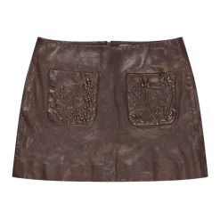 Munthe Nederdele*Leather Skirts Brun