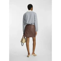 Munthe Nederdele*Leather Skirts Brun