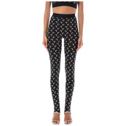 Marine Serre Bukser*Leggings Moon Sort