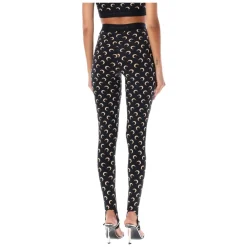 Marine Serre Bukser*Leggings Moon Sort