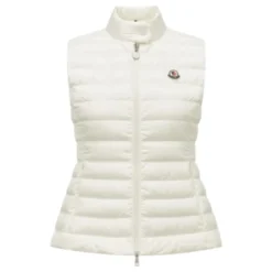 Moncler Jakker*Letvægts dunvest til kvinder Hvid
