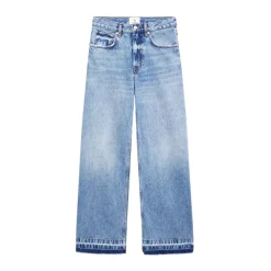 Anine Bing Jeans*Lewis Wide Leg Jeans Blå