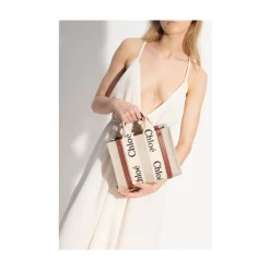 Chloé Håndtasker*Lille Woody Tote Bag Hvid