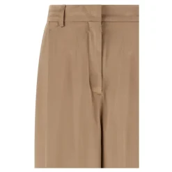 Fabiana Filippi Bukser*Liquid Satin Bukser Beige
