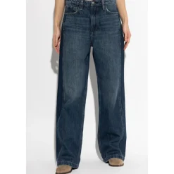 Rag & Bone Jeans*Logan Spliced Wide-Leg Jeans Blå