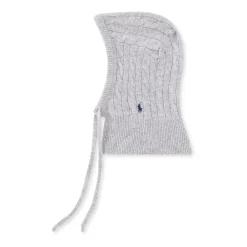 Polo Ralph Lauren Huer & Kasketter*Logo Balaclava i uld-kashmirblanding Grå