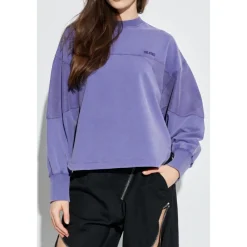 The Attico Sweatshirts*Logo Sweatshirt Lilla