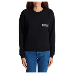 Balmain Sweatshirts*Logo Sweatshirt Sort