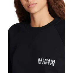 Balmain Sweatshirts*Logo Sweatshirt Sort