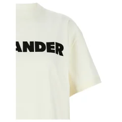 Jil Sander T-Shirts*Logo T-Shirt Hvid