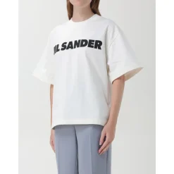 Jil Sander T-Shirts*Logo T-shirt til afslappet brug Beige