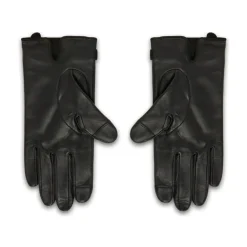 Ralph Lauren Handsker*Logo-prægede læderhandsker Sort