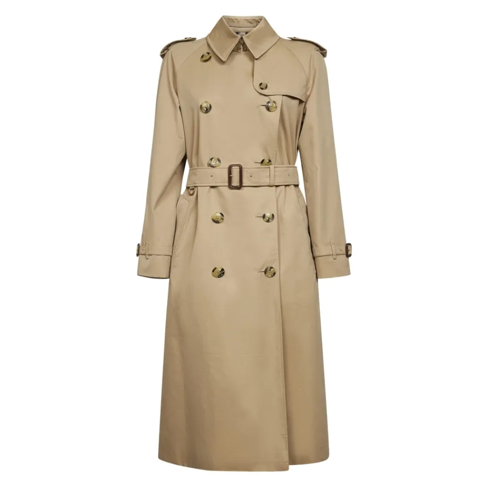Burberry Frakker*Long Waterloo Heritage Trenchcoat Beige