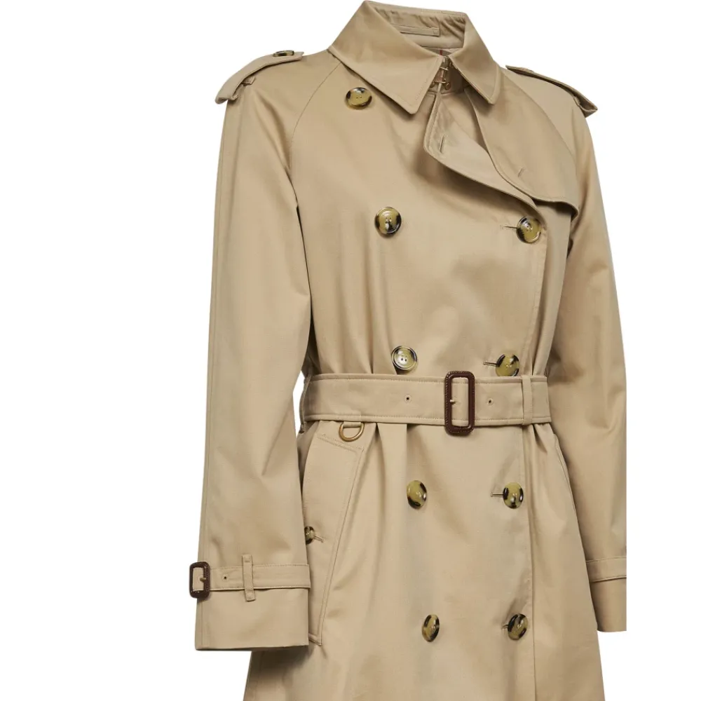 Burberry Frakker*Long Waterloo Heritage Trenchcoat Beige