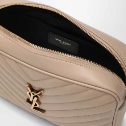 Saint Laurent Skuldertasker*Lou Camera Bag Beige