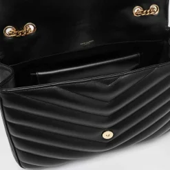 Saint Laurent Skuldertasker*Loulou Large Bag Sort